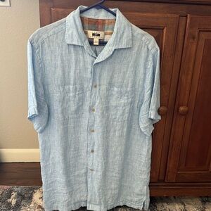 Joseph Abboud Light Blue Casual Button Down Shirt